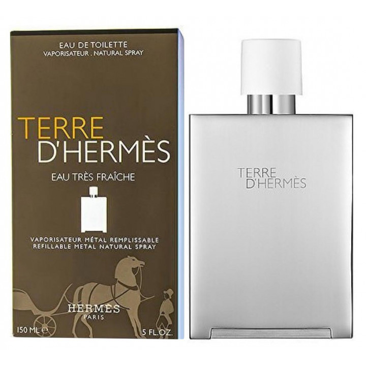 Hermes Terre D'hermes Eau Tres Fraiche Metal Flacon